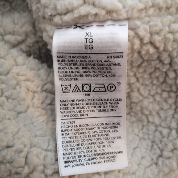 Old Navy Ladies Size XL Navy & White Waffle Pattern Pullover Hoodie - Picture 5 of 12